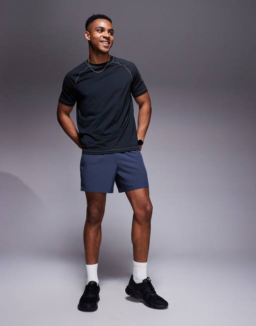 4505 - Sort T-shirt med kontrasterende sømme i mesh, 2 af 4
