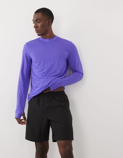 4505 - Sorte 7-tommers træningsshorts i vævet stof med elastisk linning og lynlåslommer, 2 af 5