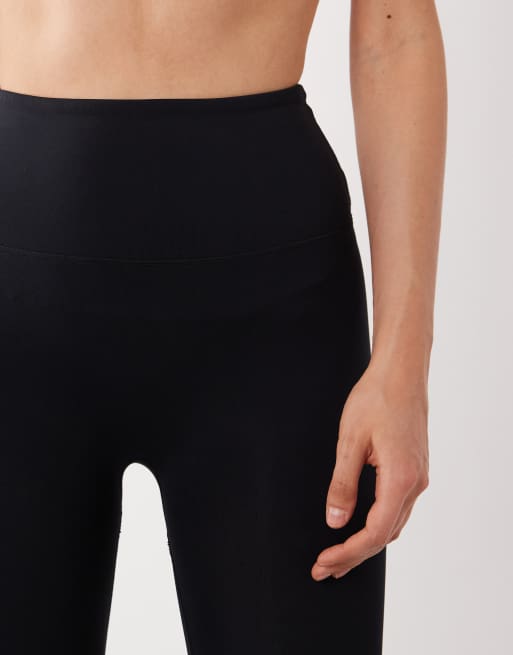4505 - Sorte capri-leggings med høj talje og blød finish, 3 af 5