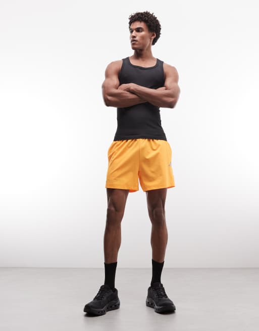 4505 square neck slim fit seamless rib training singlet in black, 4 of 5