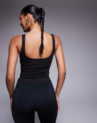 4505 Square Neck Tank Top With Inner Bra