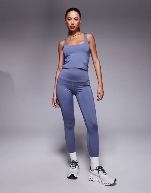 4505 square neck tank top with inner bra in cornflower