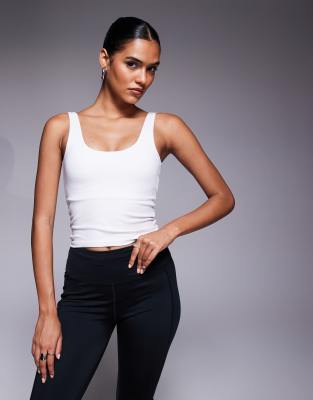 4505 Square Neck Tank Top With Shelf Bra