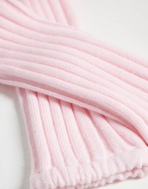 4505 studio knit leg warmers in ballet pink, 2 of 3