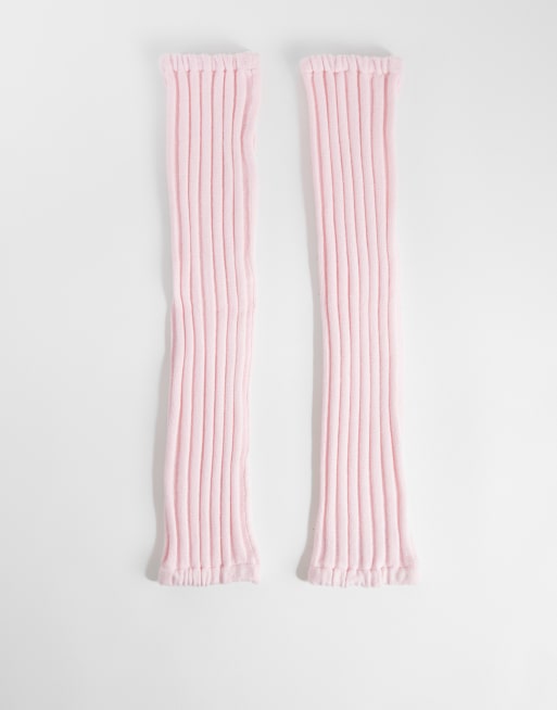 4505 studio knit leg warmers in ballet pink, 3 of 3