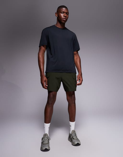 4505 – Svart, snabbtorkande, oversize t-shirt för löpning i nylon och mesh, 2 av 5