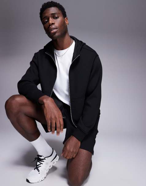4505 - Sweat à capuche de sport en jersey à séchage rapide - Noir - view 1