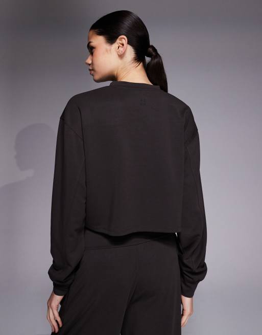 4505 - Sweat court coupe carrée ultra-doux en modal mélangé - Moka, 2 de 4