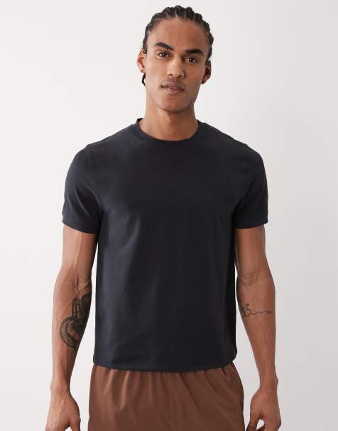 4505 - T-shirt baby attillata in cotone nera con finitura quick dry - view 1