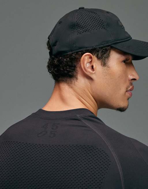 4505 - T-shirt base layer a compressione attillata nera senza cuciture che definisce il fisico, 4 di 5