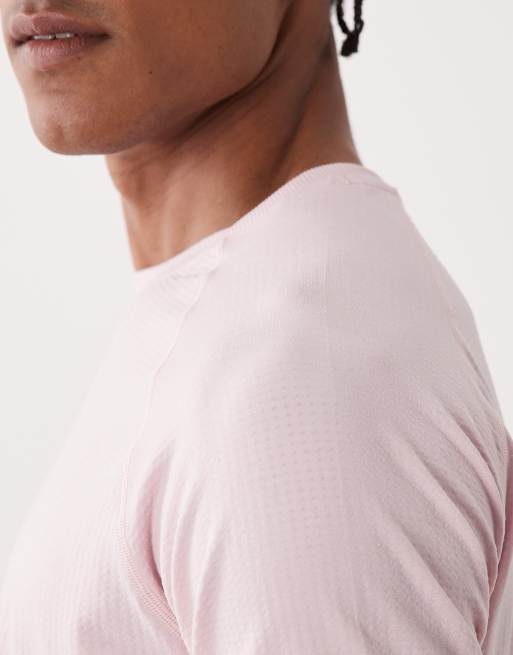 4505 - T-shirt de course sans coutures en tulle léger - Rose clair, 3 de 5
