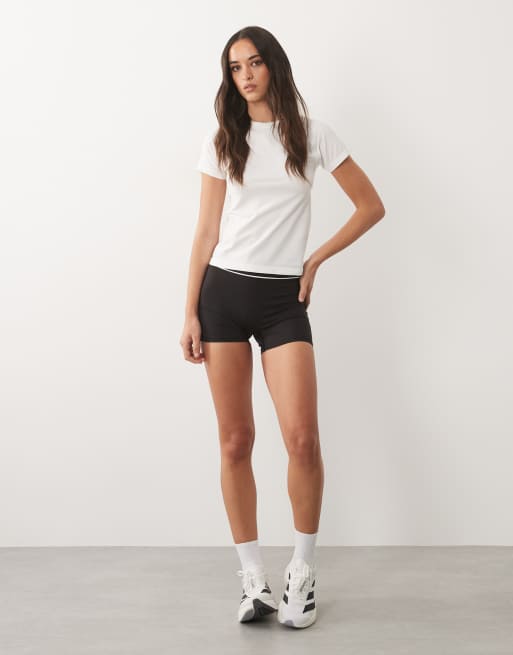 4505 t-shirt de running léger sans coutures en mesh blanc, 2 de 4