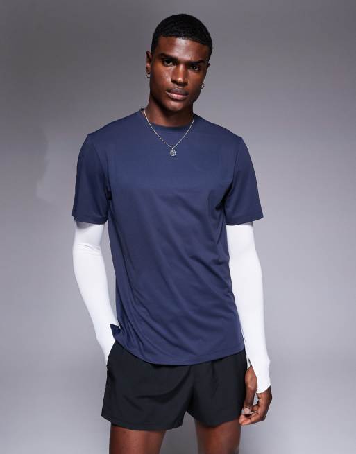 4505 - T-shirt de sport emblématique en tissu à séchage rapide - Bleu marine foncé