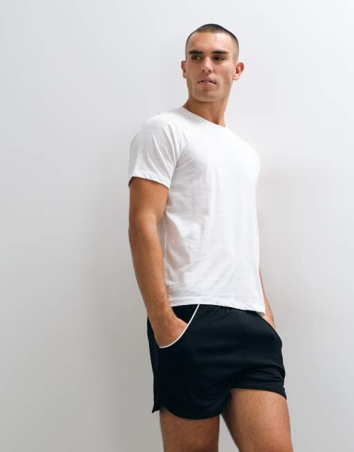 4505 t-shirt henley à manches courtes en coton slub léger, blanc cassé, 5 de 5