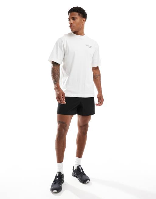 4505 - T-shirt met Running Club-print op de achterkant in gebroken wit, 4 van 4