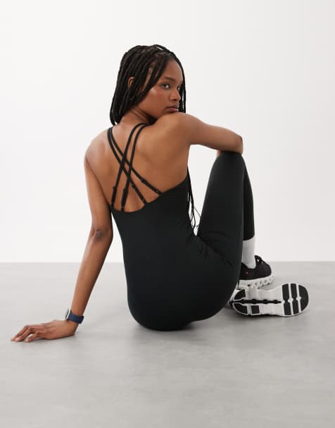 4505 Tall - Combi moulante à bretelles douce à brassière intégrée - Noir - view 1