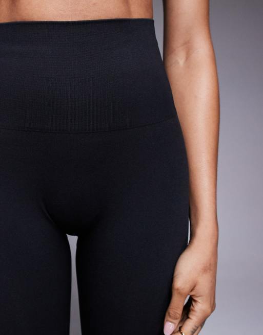 4505 Tall – Glatte, nahtlose Sport-Leggings in Schwarz mit hohem Bund, 5 von 5