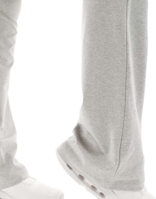 4505 Tall – Gråmelerade, smala leggings med utsvängd design, rynkning framtill och hög midja , 2 av 5