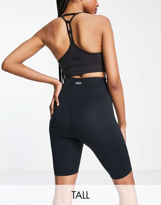 4505 Tall Icon 20cm legging shorts with bum sculpt detail in black 