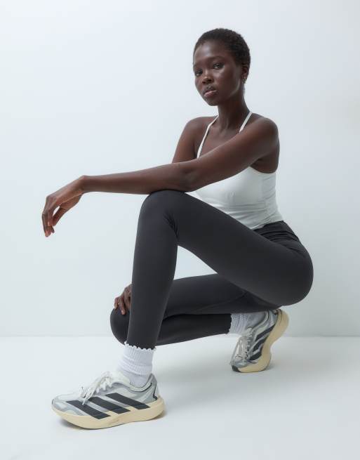 4505 Tall Icon Active Bum-Sculpt Gym-Leggings mit hohem Bund und Innentasche in Anthrazit, 5 von 5