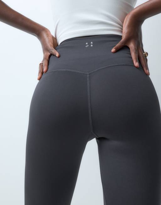 4505 Tall Icon active bum sculpt high waist gym legging with inner pocket in charcoal, 4 of 5