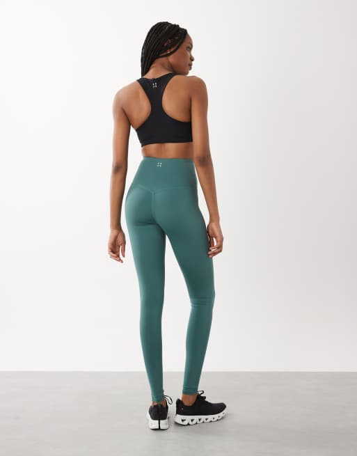 4505 Tall Icon active bum sculpt high waist gym legging with inner pocket in sage, 3 of 5