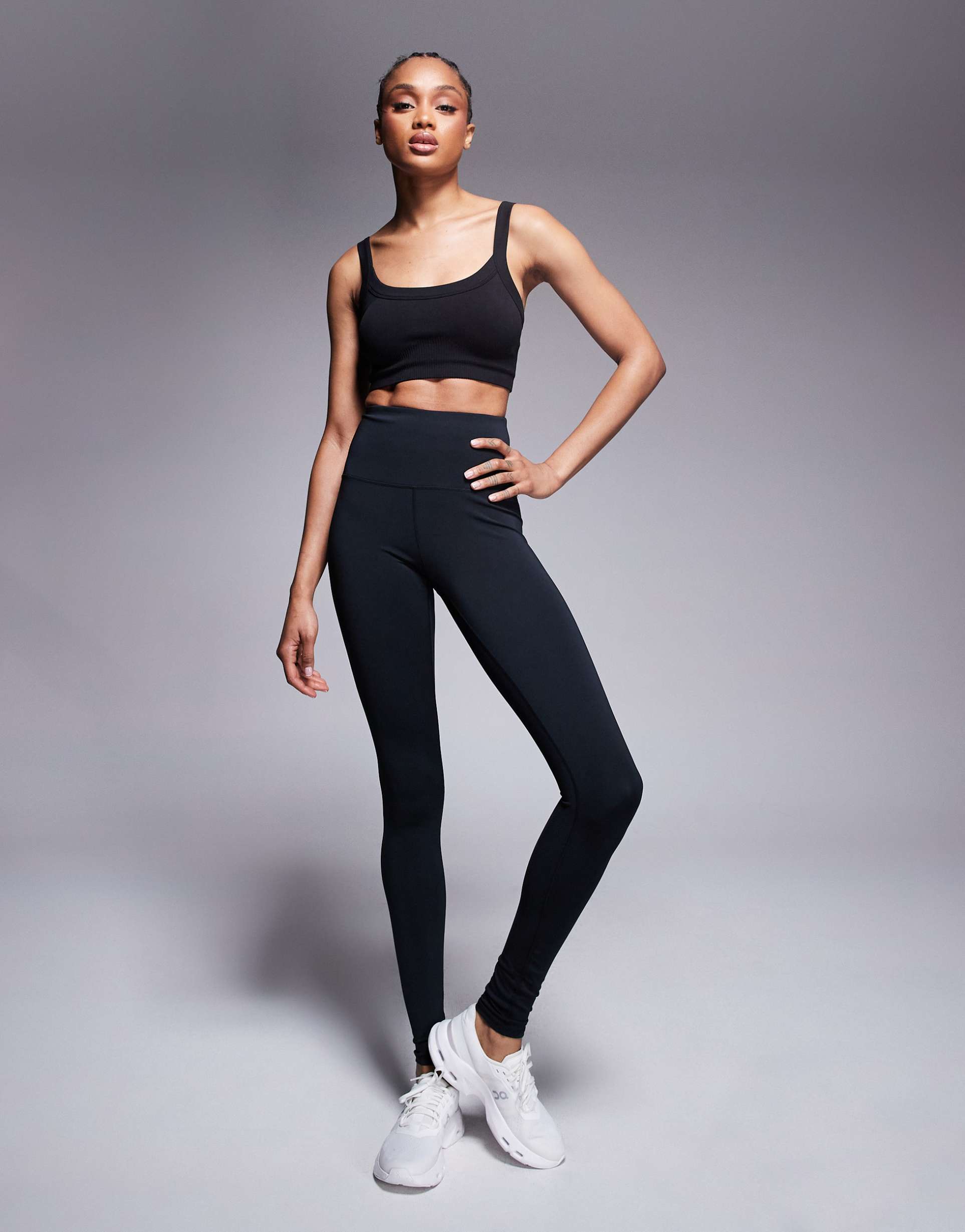 4505 tall icon active bum sculpt high waist gym leggings with inner pocket in black