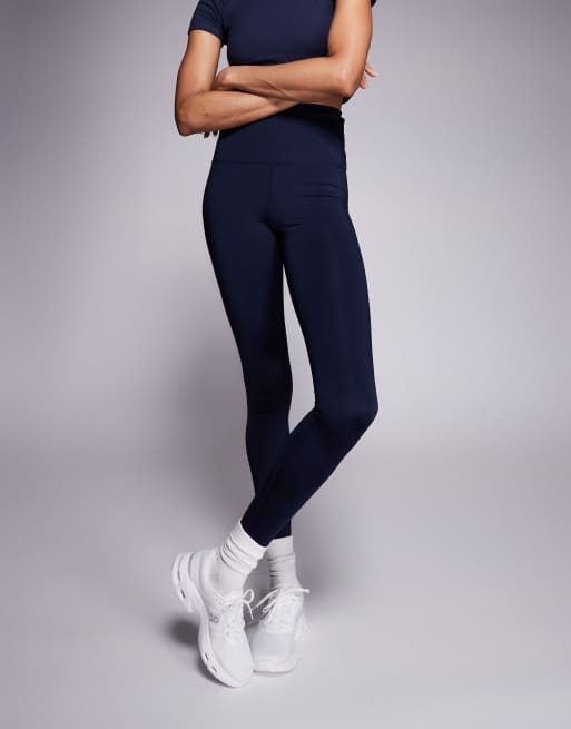 4505 Tall Icon active bum sculpt high waist gym leggings with inner pocket in deep navy, 4 of 5