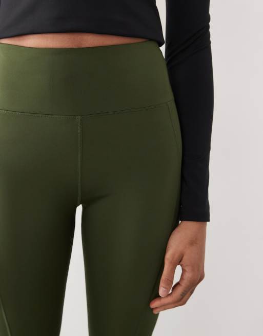 4505 - Tall - Icon - Active - Hardlooplegging met gestrikte taille en telefoonzakje in kaki, 3 van 5