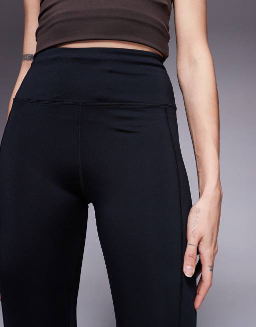 4505 Tall - Icon Active - Leggings da corsa allacciati in vita neri con tasca per il telefono, 3 di 5
