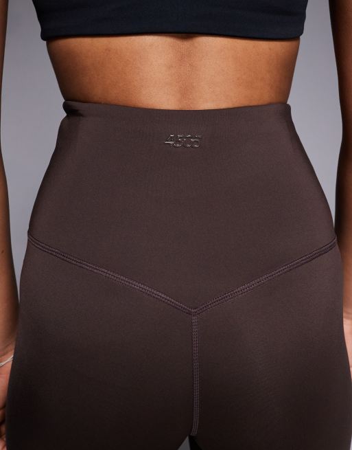 4505 Tall Icon bum sculpt gym legging with inner pocket in french roast, 3 of 5