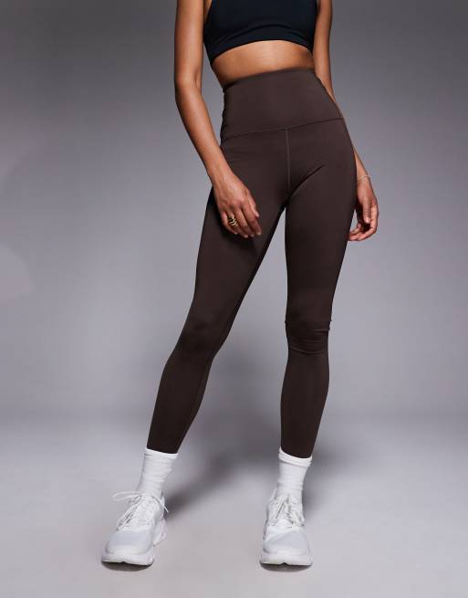 4505 Tall Icon bum sculpt gym legging with inner pocket in french roast, 5 of 5
