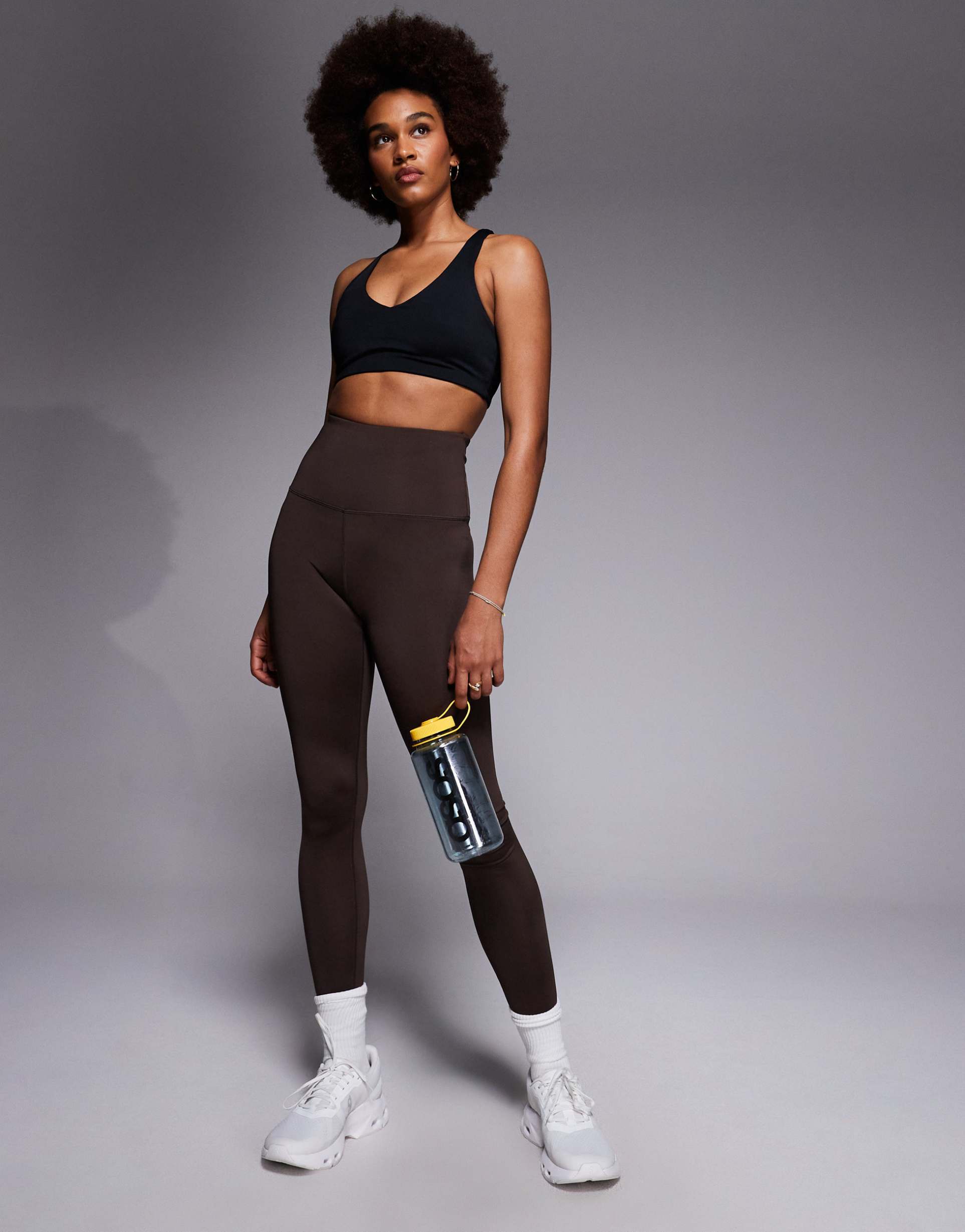 4505 tall icon bum sculpt gym leggings with inner pocket in french roast