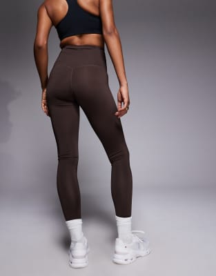 4505 Tall Icon Bum Sculpt Gym Leggings With Inner Pocket In Brown