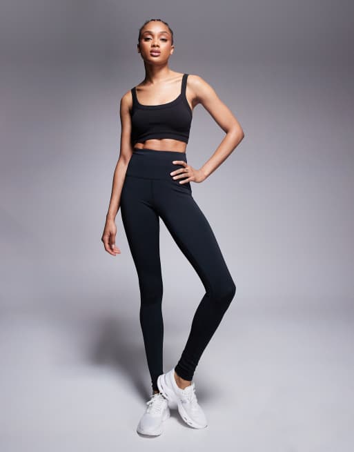 4505 Tall – Icon – Czarne modelujące legginsy z wewnętrzną kieszonką 