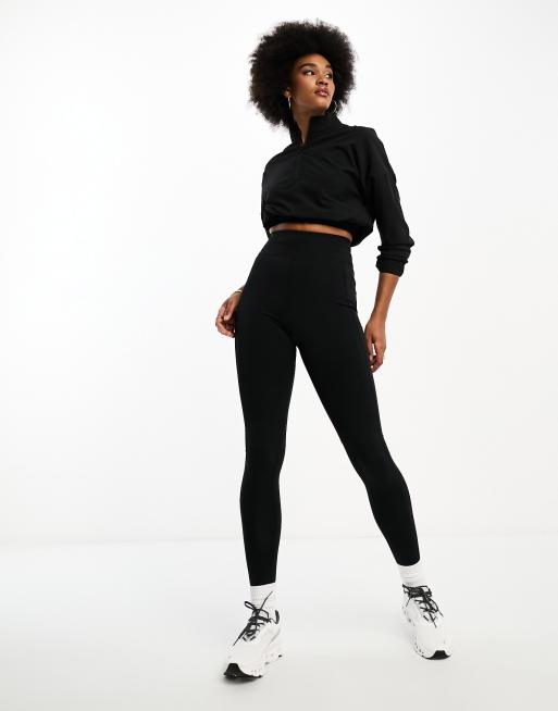 4505 Tall – Icon – Lauf-Leggings in Schwarz mit Handytasche und Taillenschnürung, 4 von 4