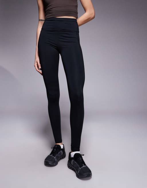 4505 Tall – Icon – Lauf-Leggings in Schwarz mit Handytasche und Taillenschnürung, 2 von 5