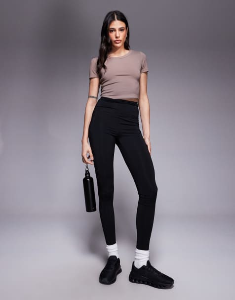 4505 Tall - Icon - Leggings da corsa termici a vita alta neri - view 1