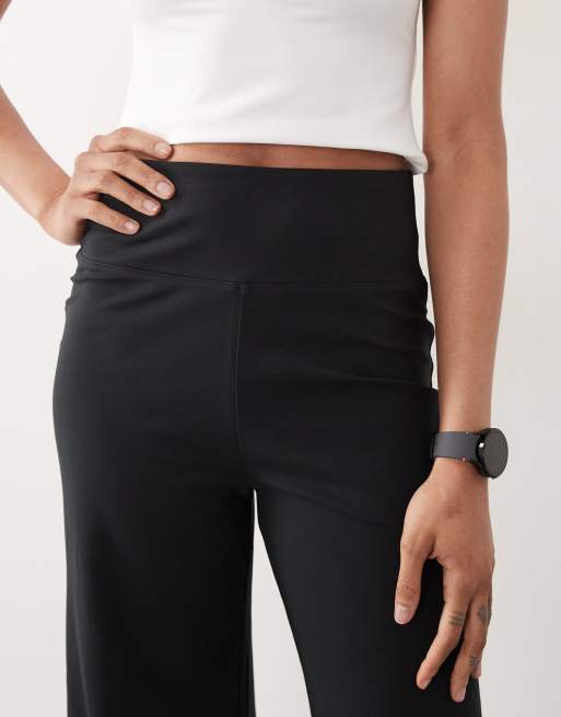 4505 Tall Icon soft touch high rise wide leg dance pants in black, 4 of 5
