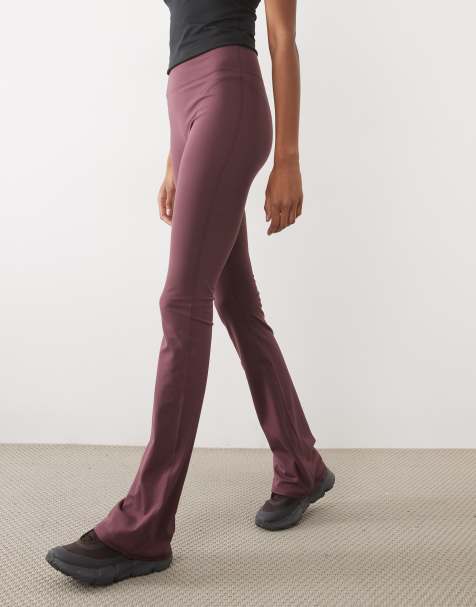 4505 Tall Icon soft touch high waist slim kick yoga legging in plum - view 1
