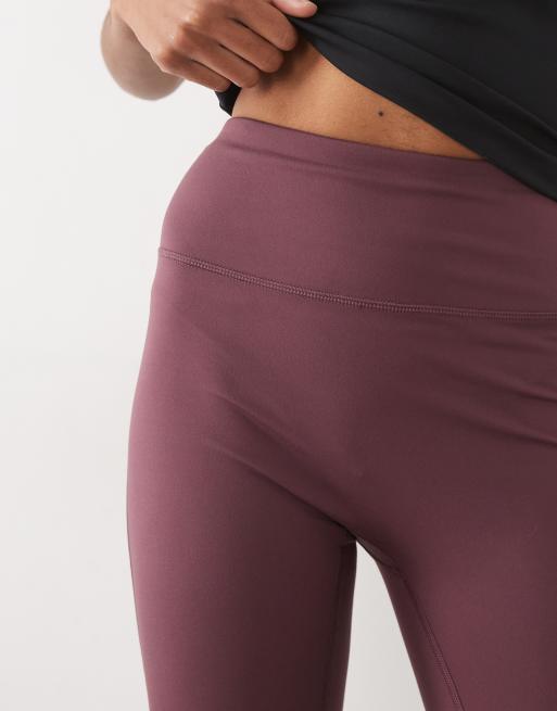 4505 Tall Icon soft touch high waist slim kick yoga legging in plum, 4 of 5
