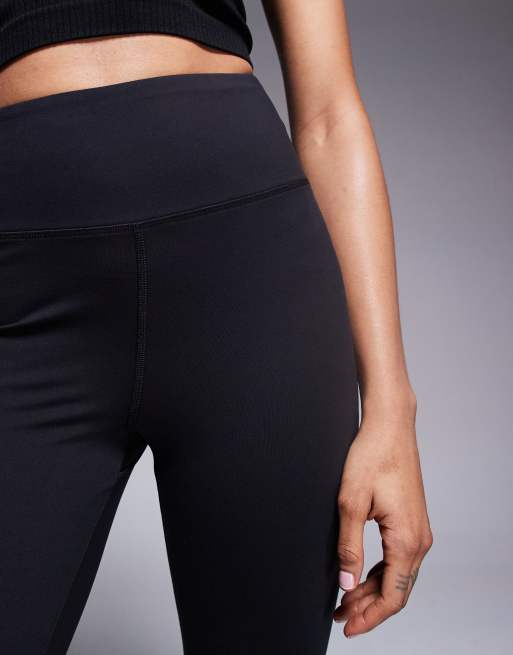 4505 Tall Icon soft touch high waist slim kick yoga leggings in black, 5 of 5