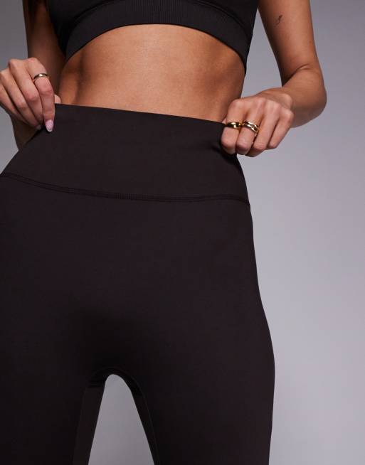 4505 Tall Icon soft touch high waist slim kick yoga leggings in dark chocolate, 2 of 5