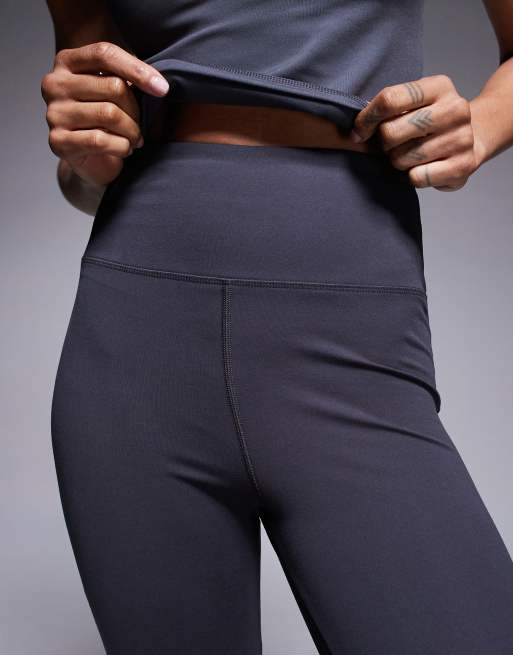 4505 Tall Icon soft touch high waist slim kick yoga leggings in iron gray  , 5 of 5