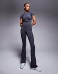 [ASOS] 4505 Tall Icon soft touch high waist slim kick yoga leggings in iron grey 14 Iron grey