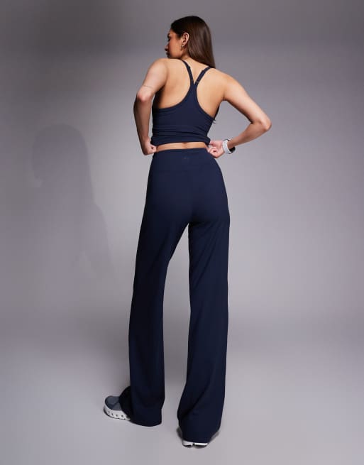 4505 Tall Icon soft touch high waist wide leg dance pants in midnight navy , 4 of 5