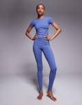 [ASOS] 4505 Tall Icon soft touch high waist yoga leggings in china blue 14 China Blue