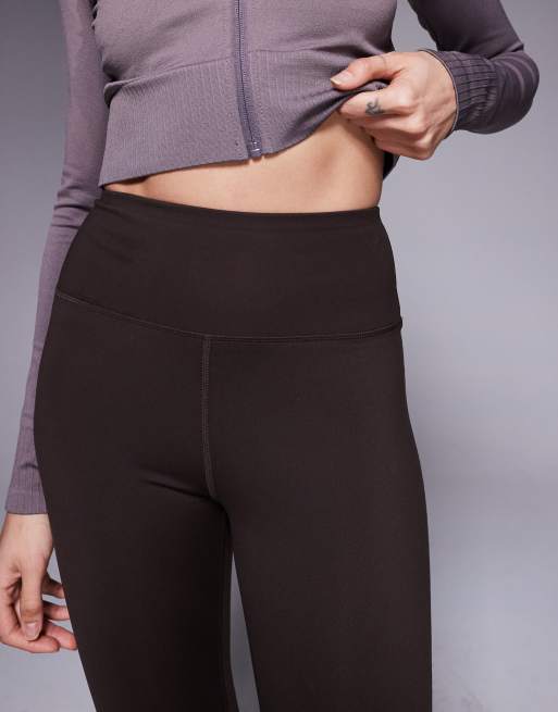 4505 Tall Icon soft touch high waist yoga leggings in chocolate, 5 of 5