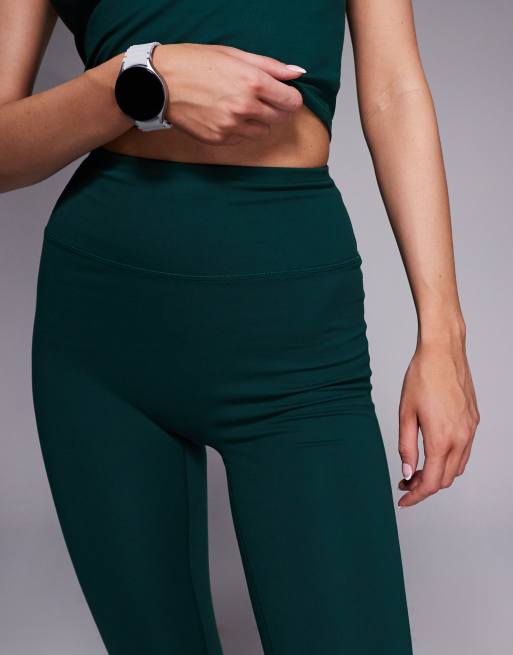 4505 Tall Icon soft touch high waist yoga leggings in evergreen, 3 of 5
