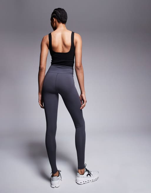 4505 Tall Icon soft touch high waist yoga leggings in iron gray , 2 of 5